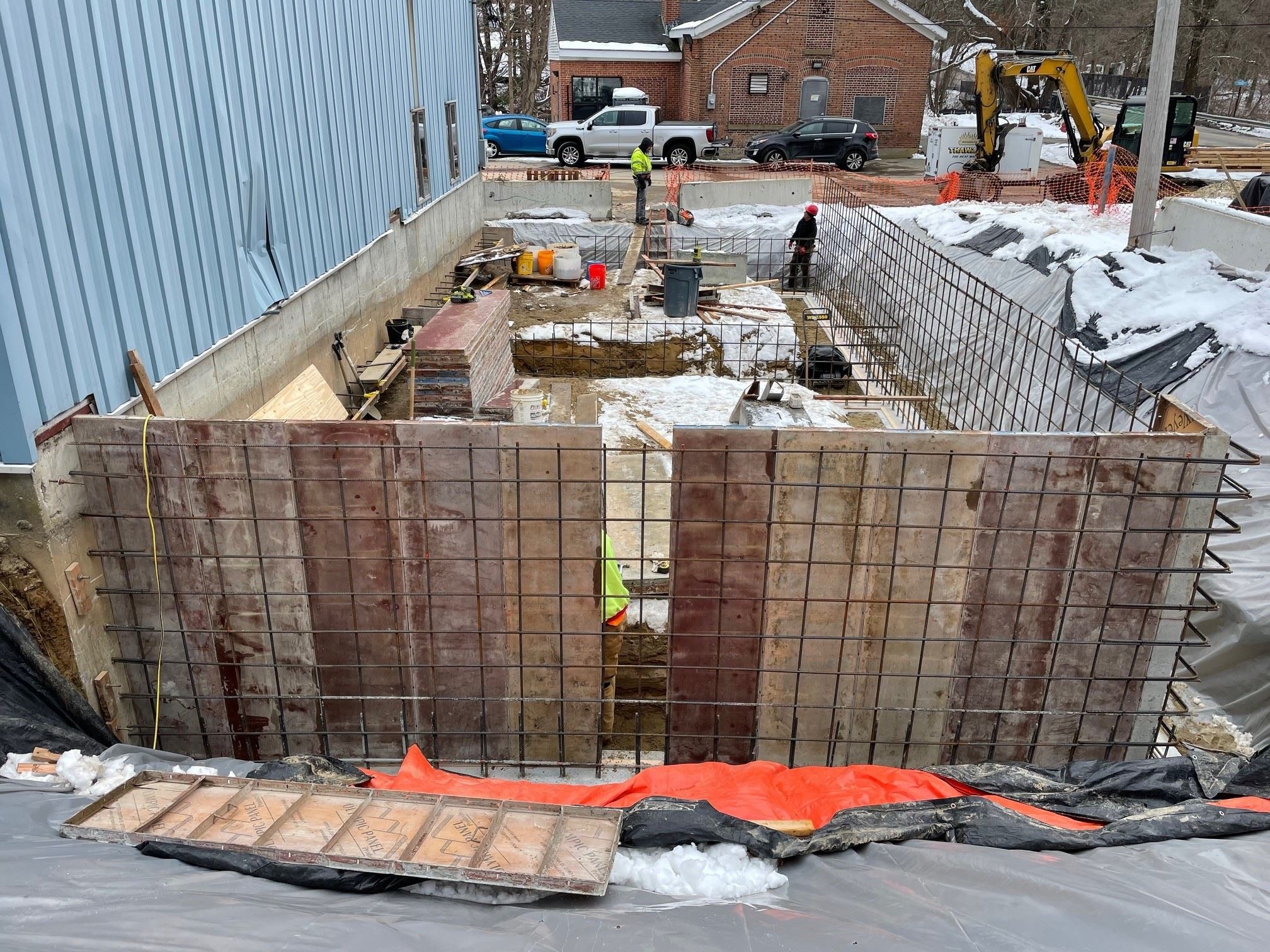 Foundation for Maintenance Garage Addition